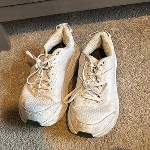 White Hoka Bondi Athletic Sneakers